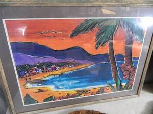 lot 113 image: Ceramic Decoration, Framed Decoration