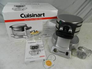 lot 16 image: New Cuisinart Double Waffle Maker