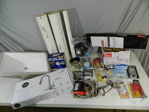 lot 130 image: Sink, Plumbing Parts, Faucets, and More