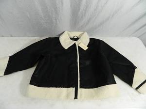 lot 149 image: New Womens Sherpa Moto Jacket