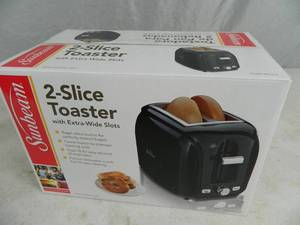 lot 167 image: New Sunbeam 2 Slice Extra Wide Toaster