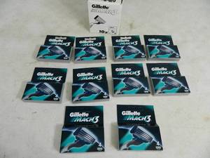 lot 169 image: 40 New Gillette Mach 3 Razor Cartridges