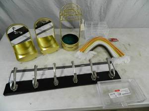 lot 202 image: New Jewelry Storage, Coat Hook, and More