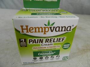 lot 207 image: New Hempvana Pain Relief Cream