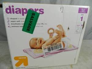 lot 212 image: New Box of 192 Size 1 Diapers