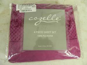 lot 223 image: New Cozelle 4 pc Sheet Set