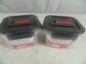 lot 224 image: Qty 2 - 3 pc Vented Locking Lid Food Storage Set