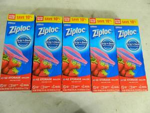 lot 227 image: 210 New Ziploc Storage Bags Gallon Size