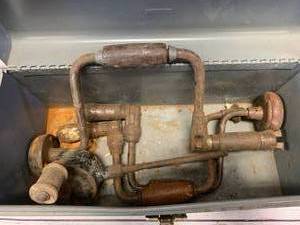 lot 12 image: Craftsman 16 Inch Toolbar With Antique Tools