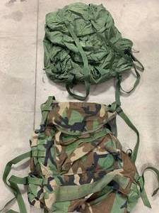 lot 64 image: Lot of 2 Genuine US Army Rucksack Backpacks