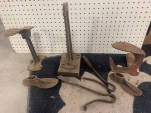 lot 75 image: Large Lot Of Cobbler Tools Forms