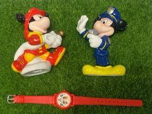 lot 83 image: Enesco Mickey Mouse Figurine And Watch