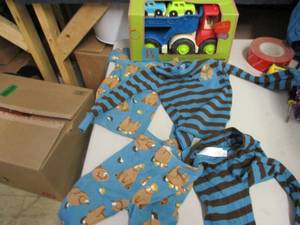 2 Sets of Kid PJs size 2T and Truck...