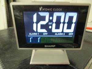 Sharp Atomic Color Alarm Clock with...