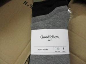 5 pair of Goodfellow Mens size 7-1...