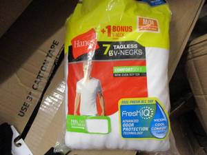 7 Tagless Medium White Shirts...