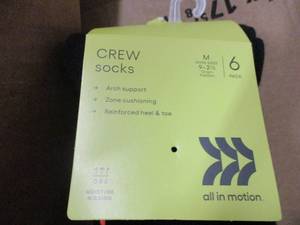 6 pairs of Mens size 9 Socks...
