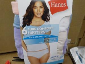 Hanes 6 pair Tagless size 5 Hipster...