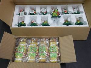 1 dozen Xmas Frog Ornaments and 1 D...