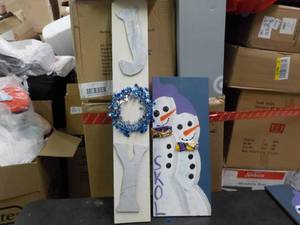 Holiday Wood Signs 37 and 22 High...