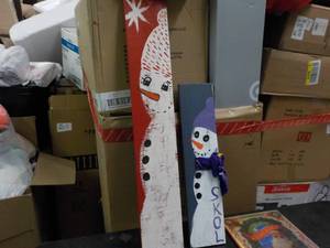 Holiday Wood Signs 37 and 22 High,...