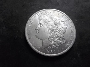 1884 O Morgan Silver Dollar