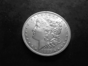 1885 O Morgan Silver Dollar