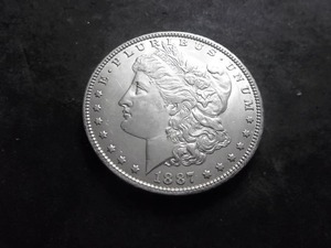 1887 O Morgan Silver Dollar