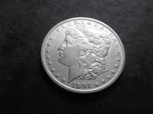 1891 O Morgan Silver Dollar