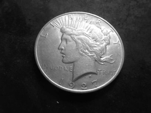 1927 D Peace Silver Dollar