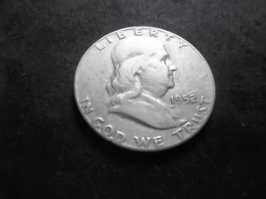 1952 S Franklin Half Dollar