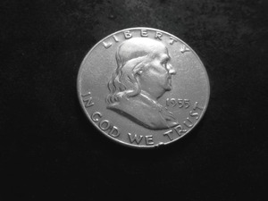 1955 Franklin Silver Half Dollar