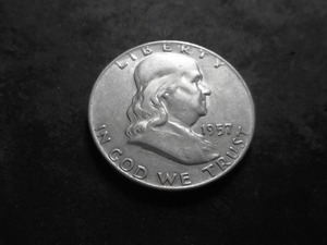1957 D Franklin Half Dollar