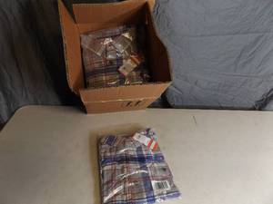 lot 44 image: 9 New Cat and Jack Boys Long Sleeve Flannel Shirts