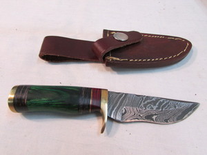 Damascus Steel Fixed Blade Knife