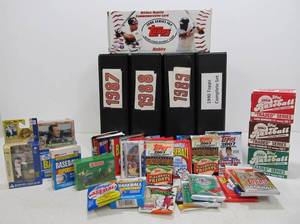 lot 76 image: Large Lot of Baseball Cards - Complete Sets - Unopened Packs etc