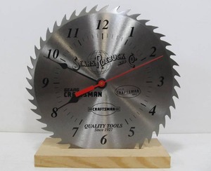 lot 79 image: Working CRAFTSMAN Sawblade Clock