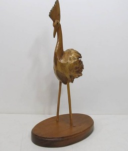 lot 122 image: Large Vintage Hand Carved Wooden Bird Factory Original 