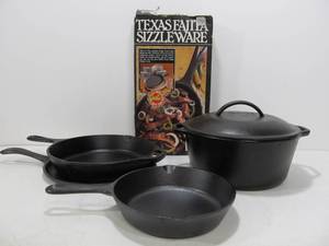 lot 14 image: Nice Lot of LODGE Cast Iron Cookware