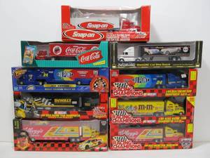 lot 22 image: Lot of 11 Mint in Box Diecast Semi Truck