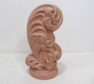 lot 56 image: Vintage Mid Century Pink HAEGER Art Pottery Plume Vase