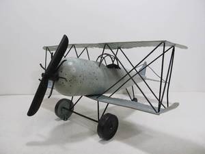 lot 59 image: 19 Metal AirplaneBiplane 