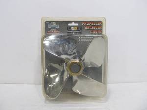 lot 61 image: Brand New Chrome Metal Propeller Trailer Hitch Receiver Cover