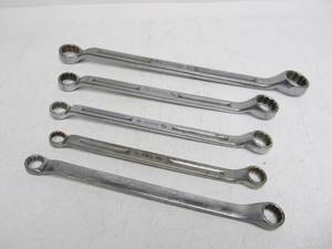 lot 118 image: Set of 5 SNAP-ON Box End Wrenches