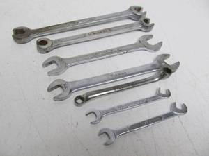 lot 120 image: Lot of 7 SNAP-ON Open Ended Wrenches