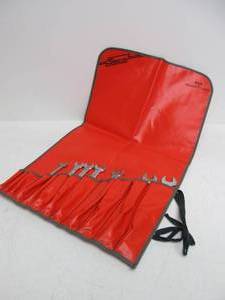 lot 140 image: Nice 7-Piece SNAP-ON Combination OEXM Wrench Set wRoll