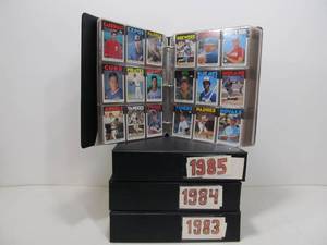 lot 185 image: 1983-1986 Topps Baseball Complete Sets