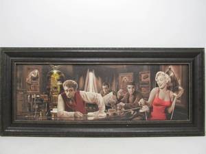lot 209 image: Very Cool Large Framed Java Dreams Canvas Print by Chris Consani