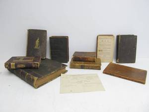 lot 212 image: Lot of Early Antique Books - Including 18th Century