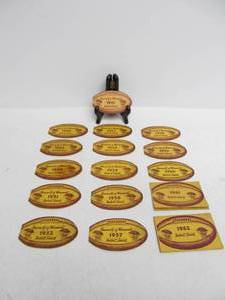 lot 227 image: Collection of Vintage MN GOPHERS Football Pocket Schedules - Complete Run 1947-62